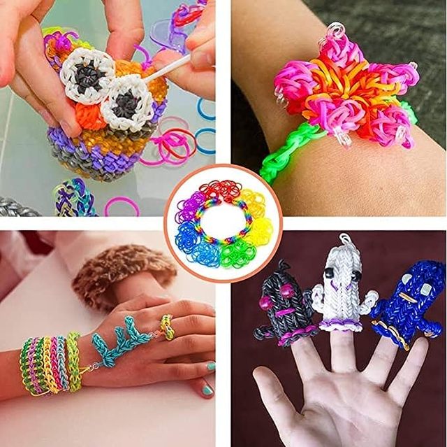 Rubber Bands Making Bracelets  Loom Band Bracelet Making Kit - 10000 Kit  Bracelet - Aliexpress